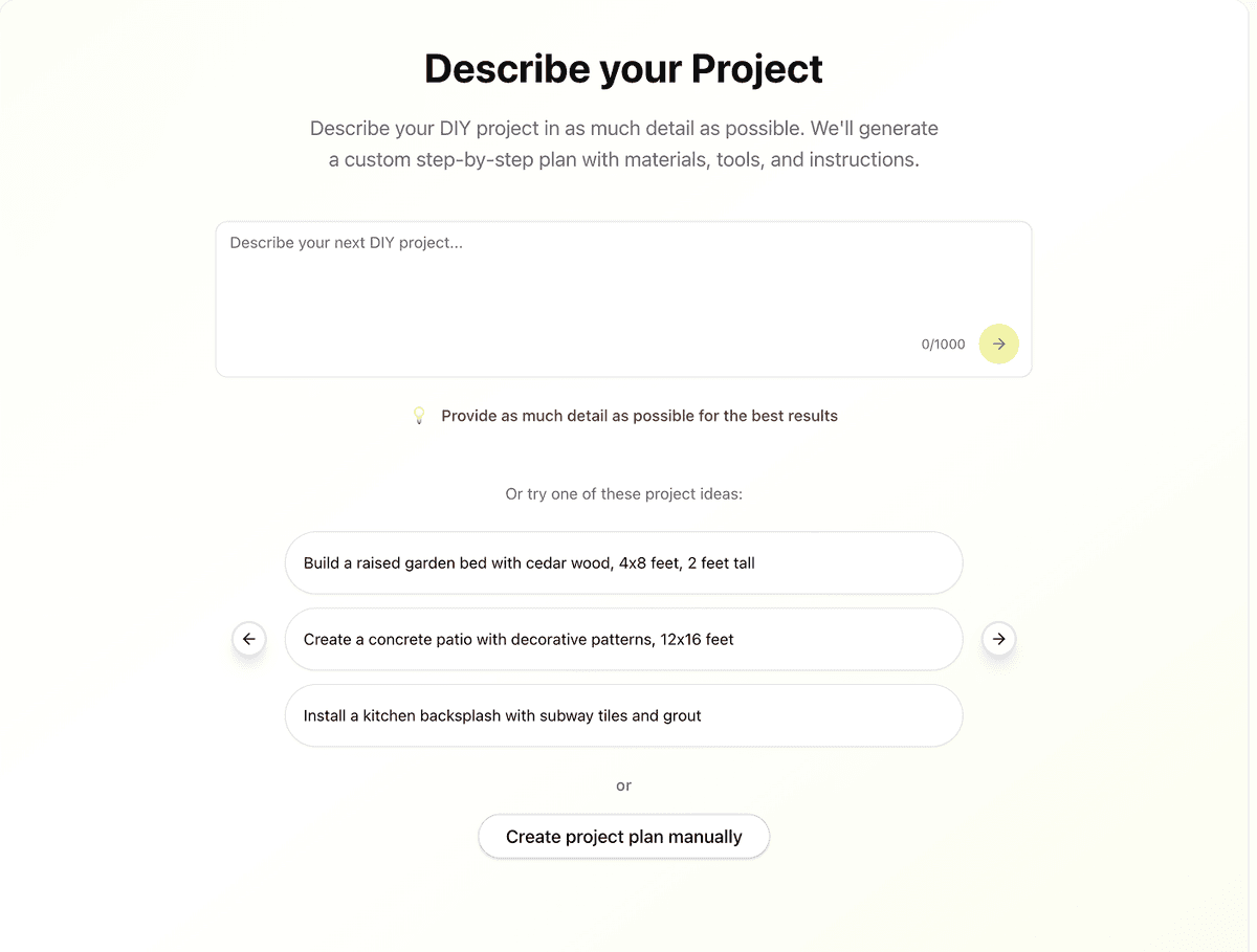 Describe your project